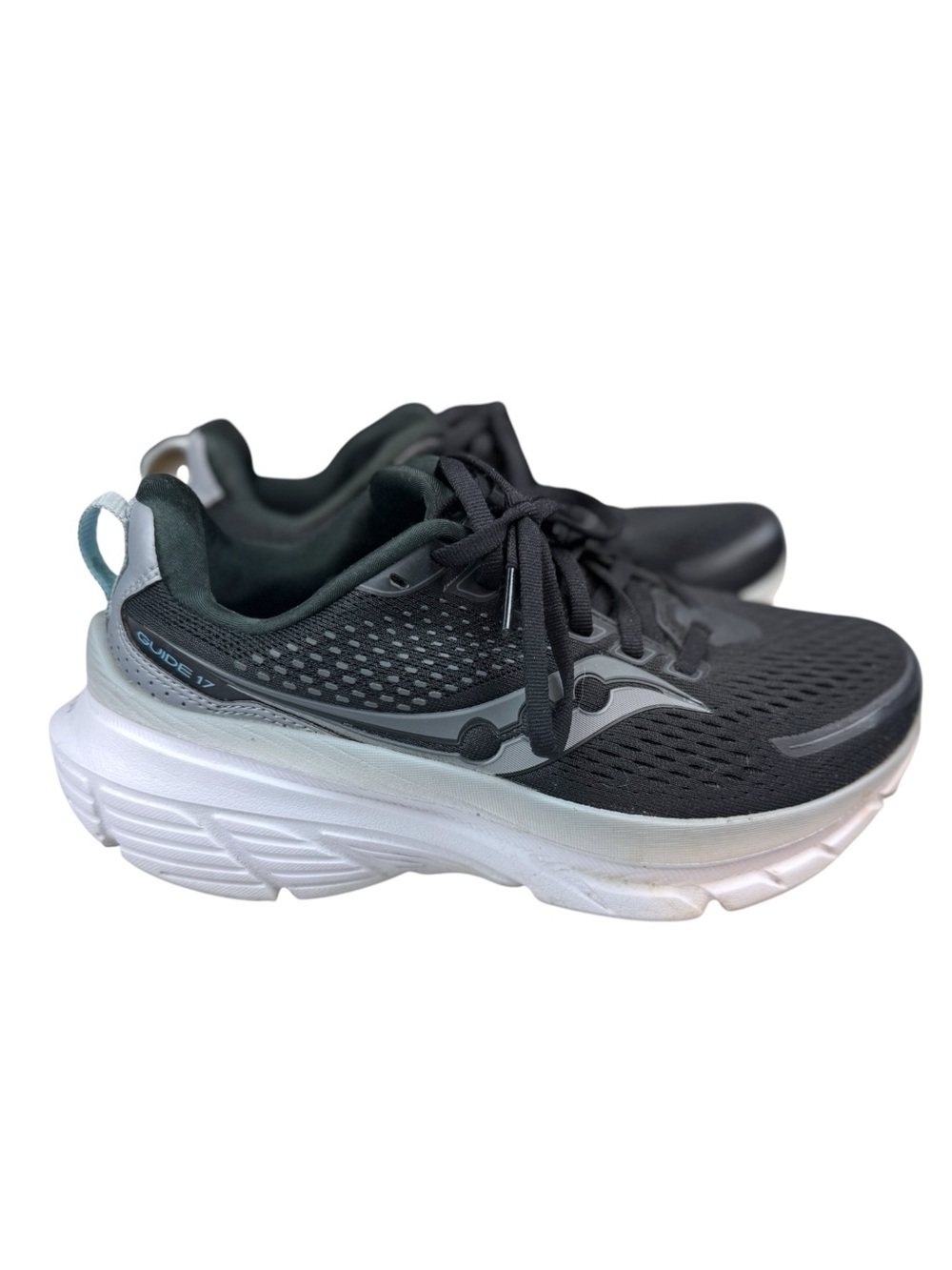 Saucony Guide 17 Running Shoes Black Fog Size 7 Women's